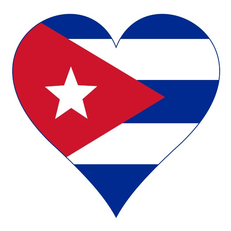 Cuba Drapeau Coeur