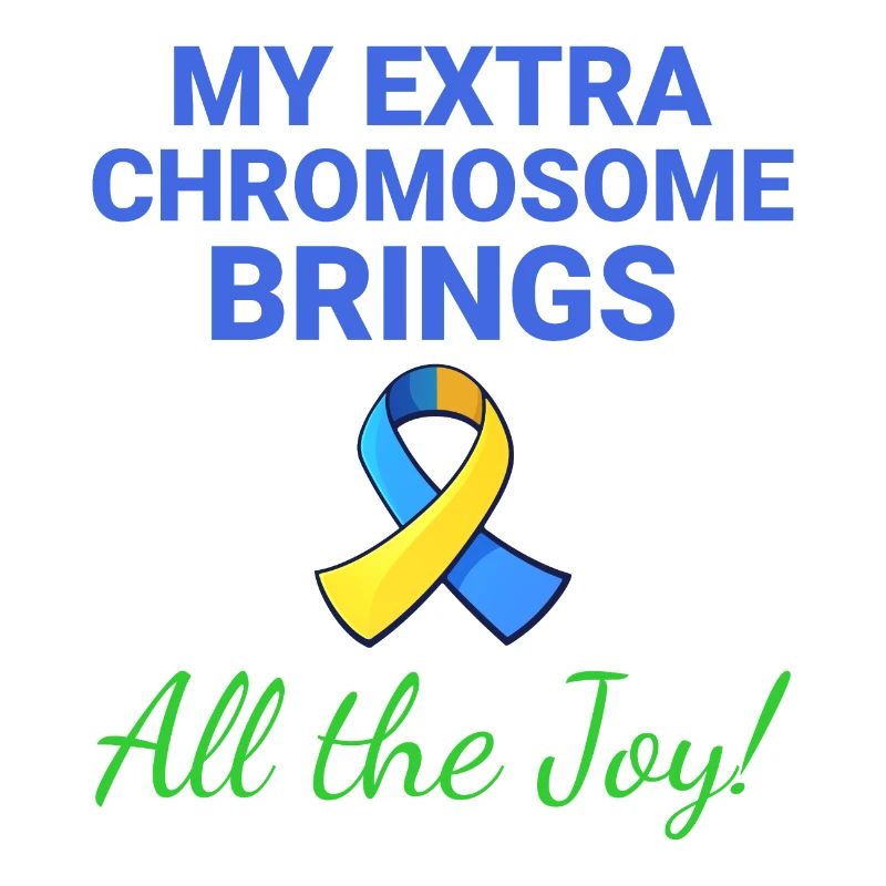 Down-Syndrom-Bewusstsein Joyful Extra Chromosom