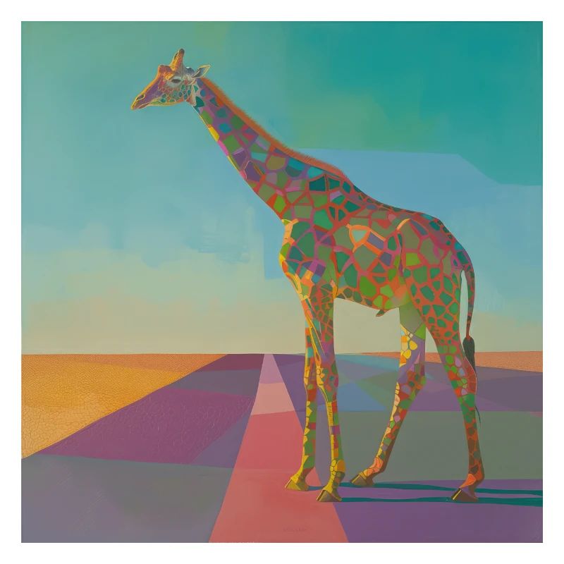 giraffe, bunt, tier, geschenk, geschenkidee
