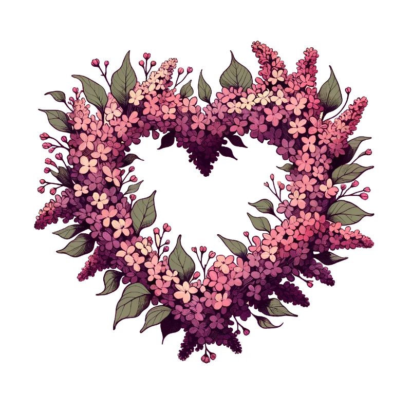 Buisson de fleurs lilas