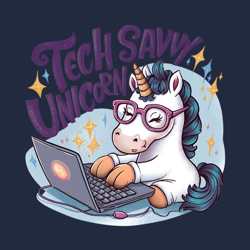 LICORNE FÉRUE DE TECHNOLOGIE