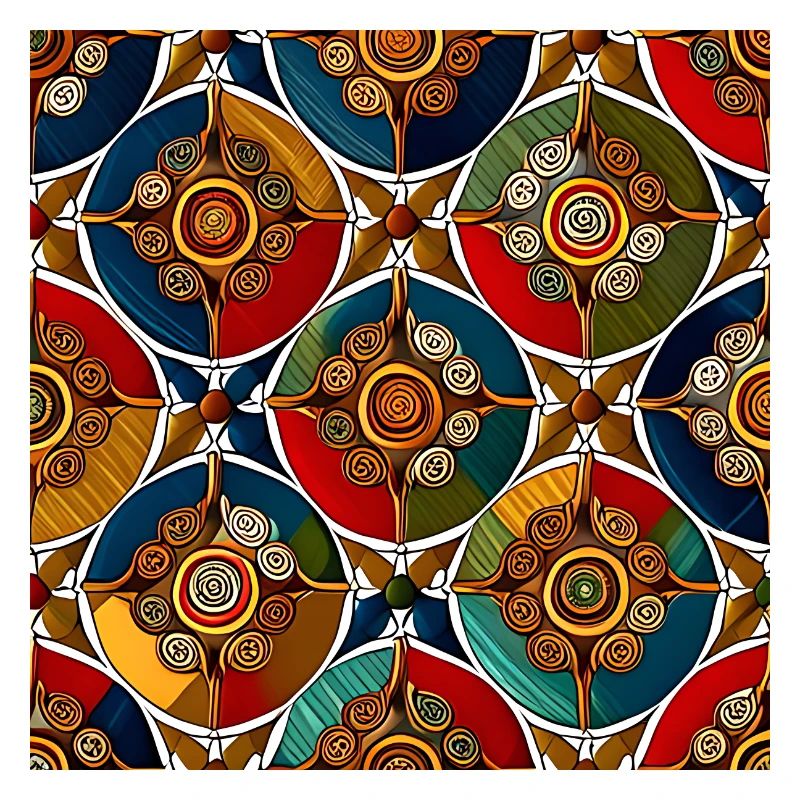 Modern Ajrakh Pattern