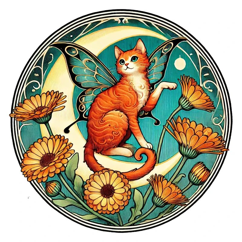 Fée chat roux