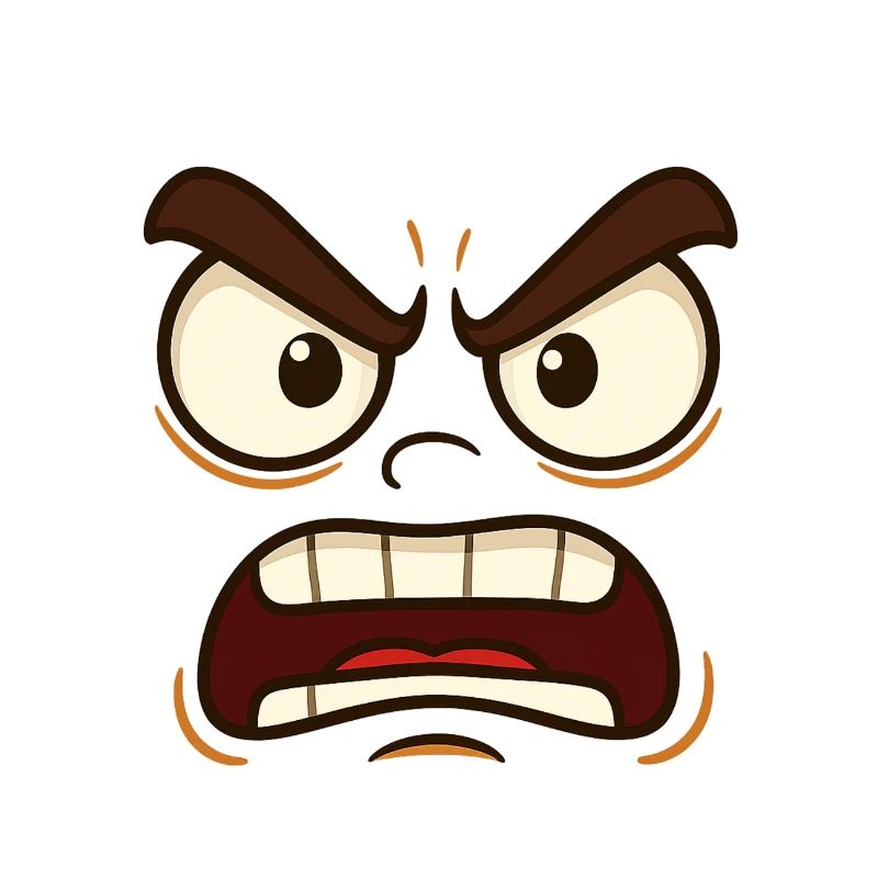 Böse oder Verärgert? Jedenfalls markantes Gesicht