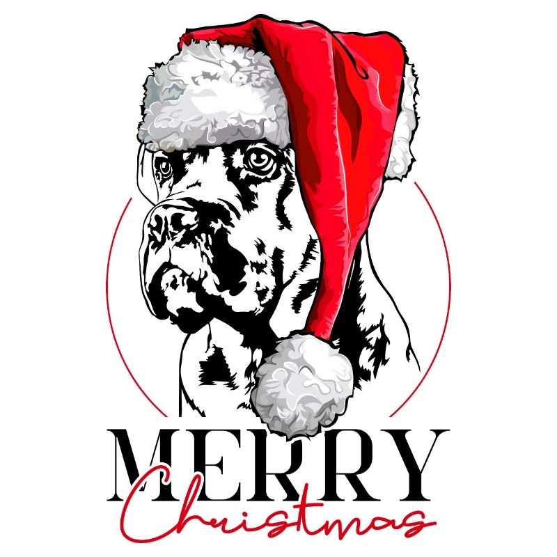 Santa Cane Corso Joyeux Noël Chiens Wilsigns