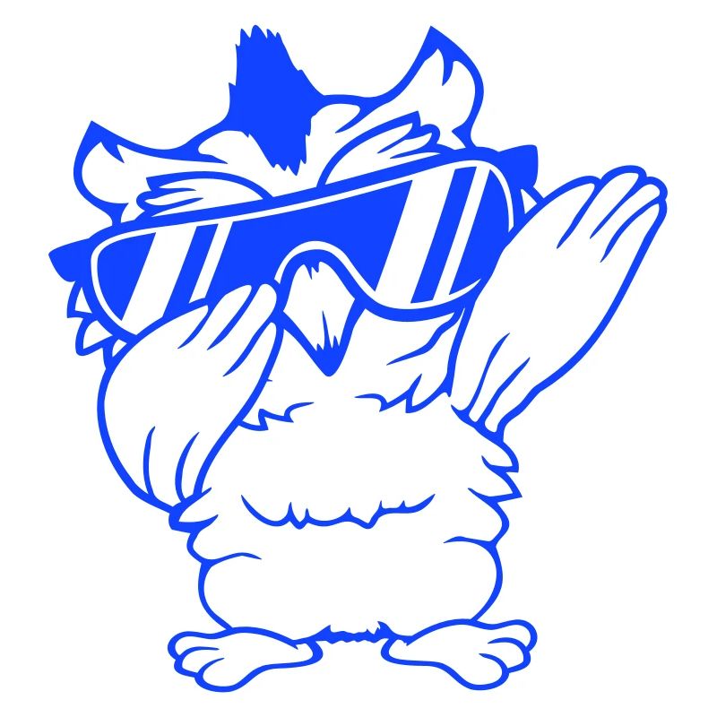 hibou dabbing dab danse pose geste lunettes de soleil mignon
