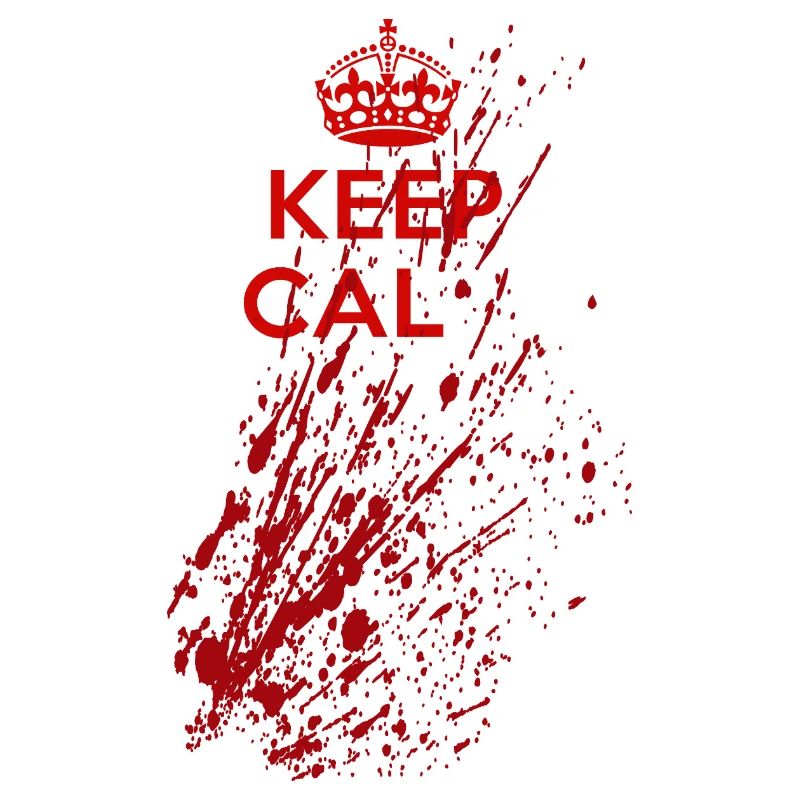 Keep Calm Splatter – Blutiger Horror Spruch