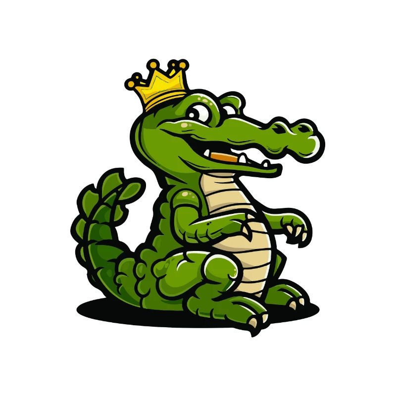 Alligator Comic Krone