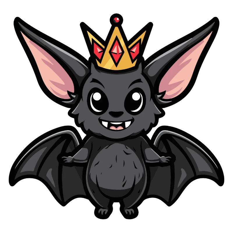 Fledermaus Comic Krone