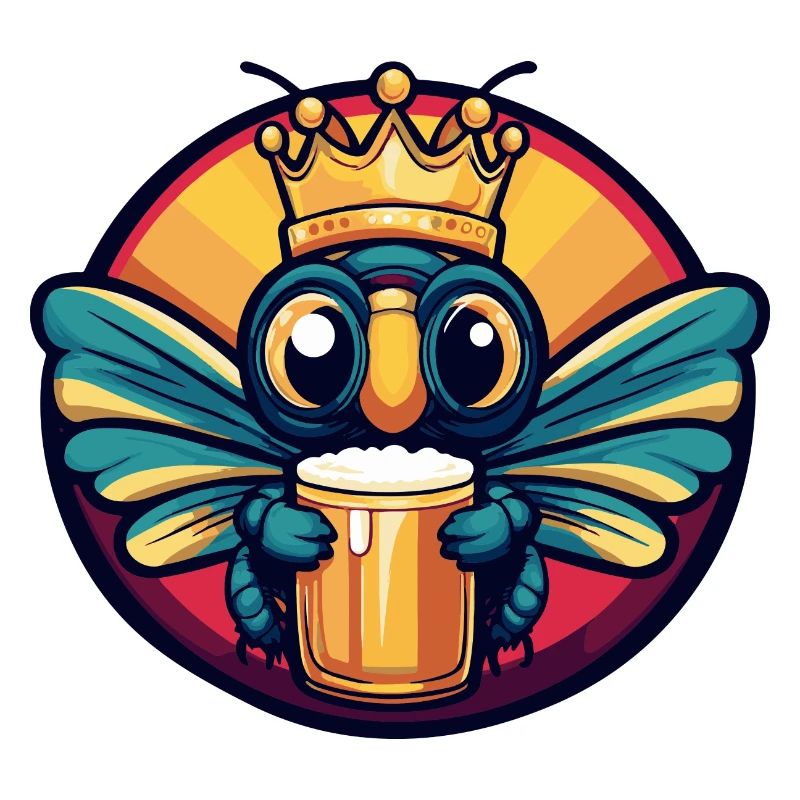 Bande dessinée de bière libellule