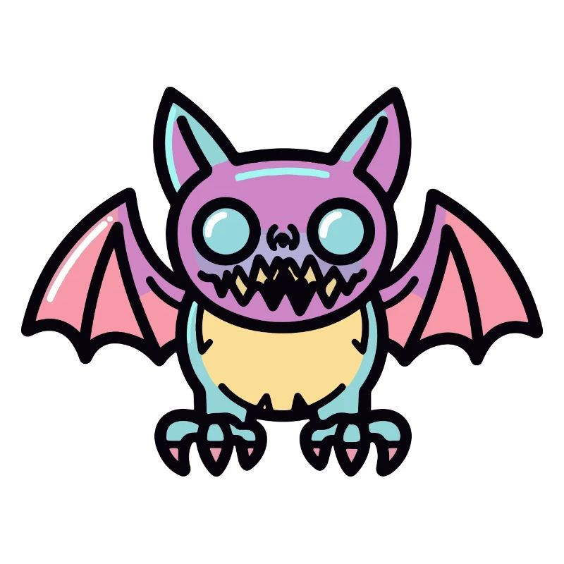 Fledermaus Halloween Comic Lustig