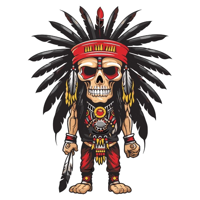 Squelette indien Apache