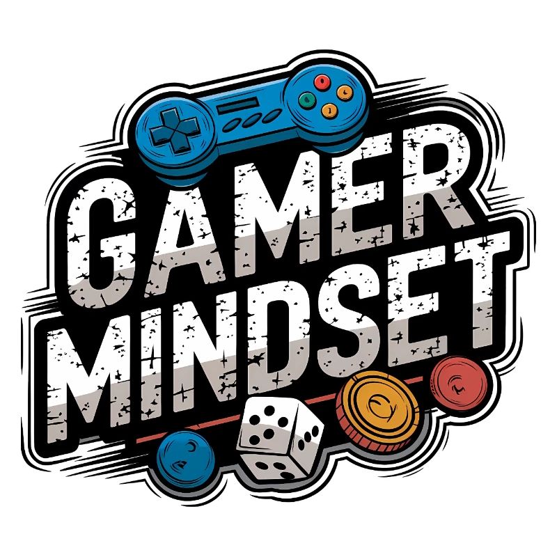 Gamer Mindset Retro Gaming Design