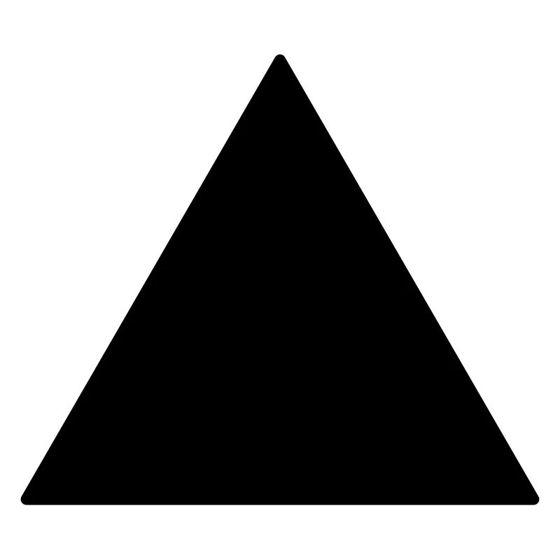 Symbol triangle equilateral black