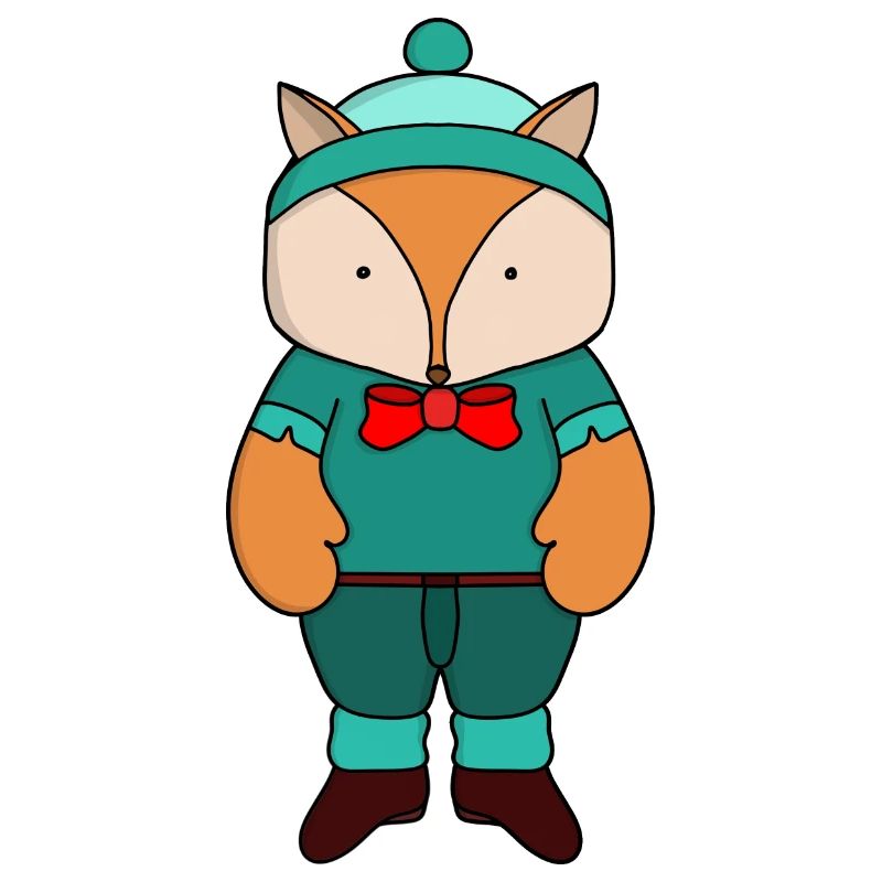 Renard vert mignon