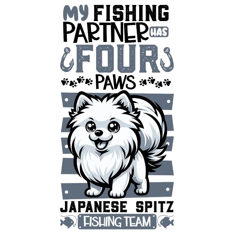 Pêche et Spitz japonais