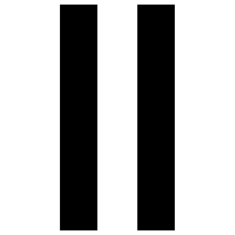 Pause sign – modern minimal design
