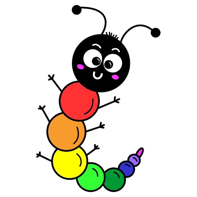 Chenille arc-en-ciel