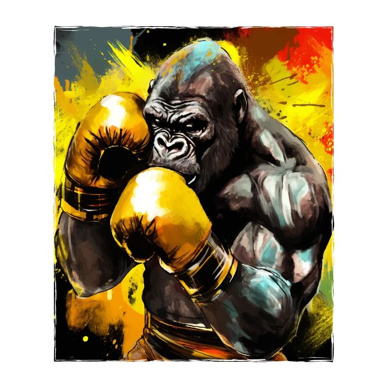 Gorille Boxer Bête de Boxe