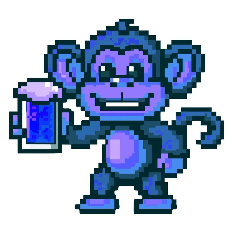 Monkey Beer Party Funny