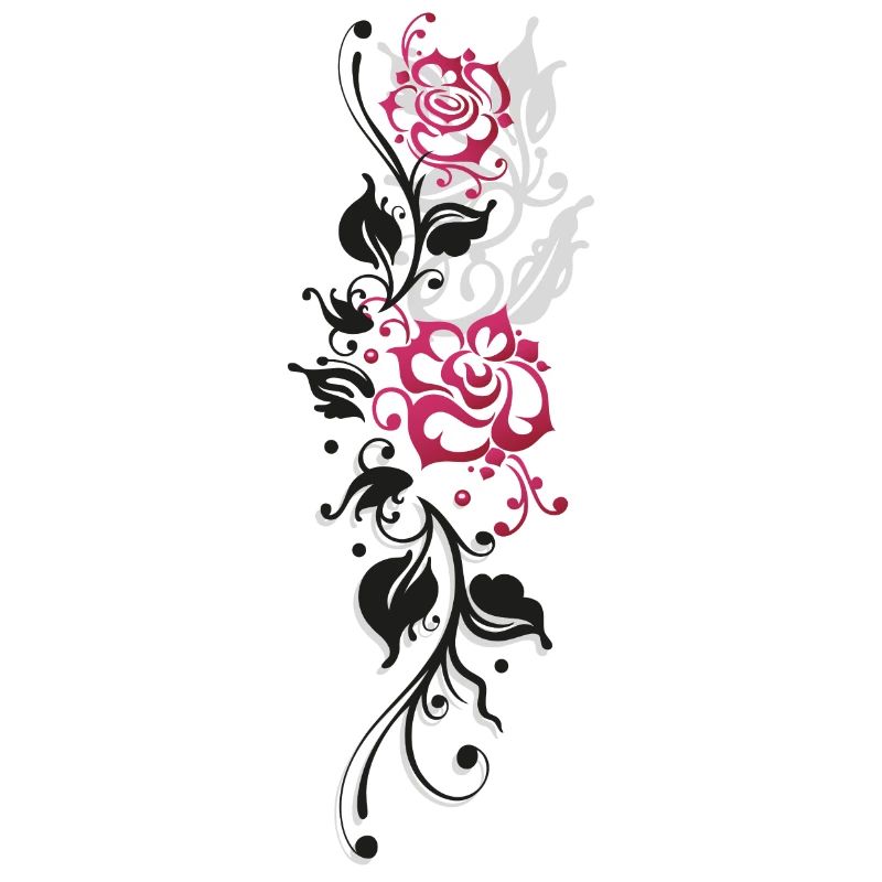 Rose Leaves Pink