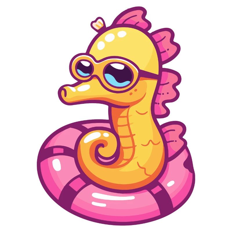 Seepferd Comic Cool