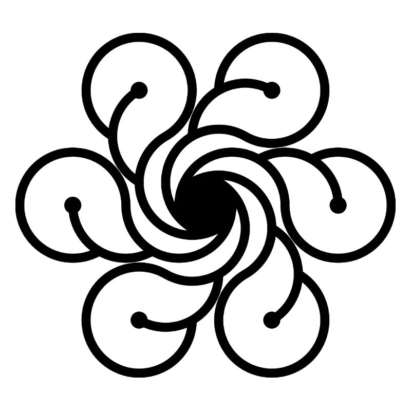 Vortex de fleur cosmique