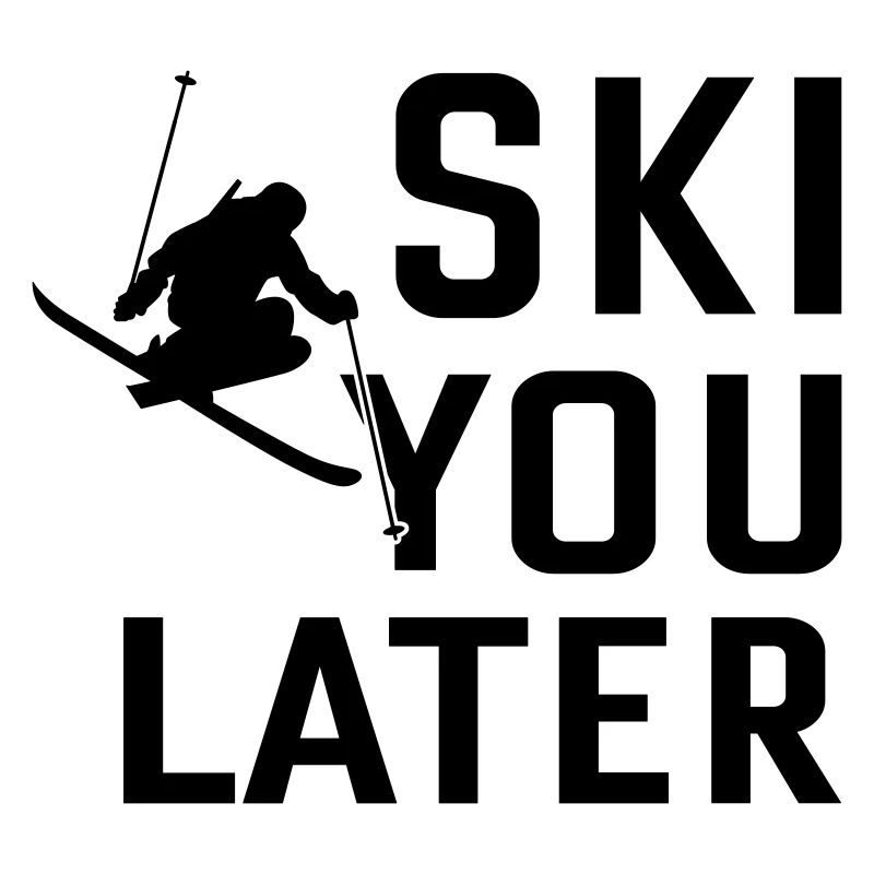 Ski You Later SVG – Design Moderne