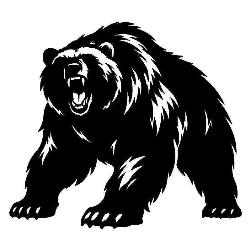 Grizzly Bear Silhouette