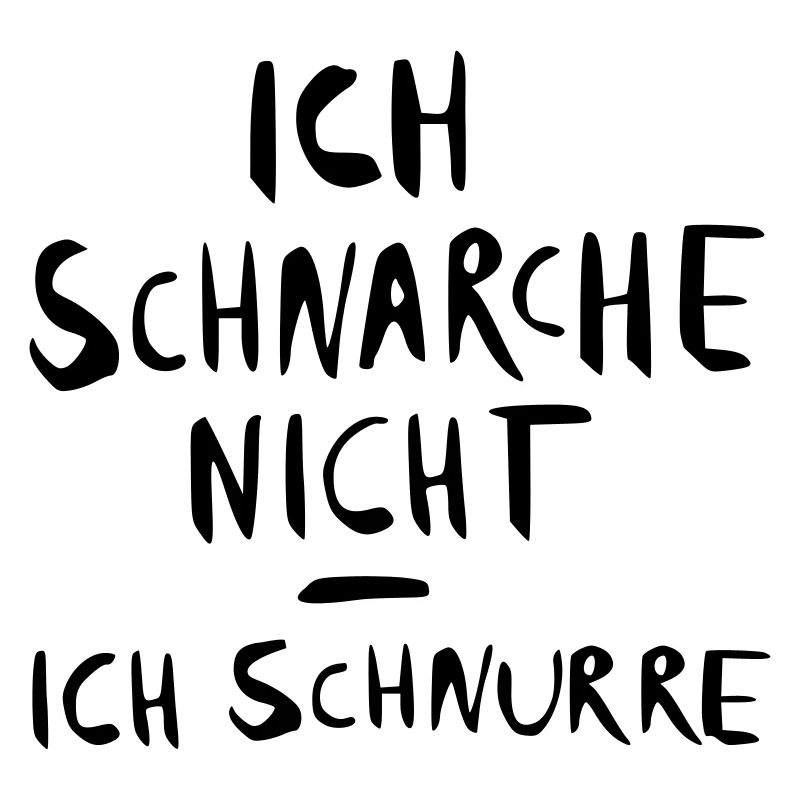 ich schnarche nicht - ich