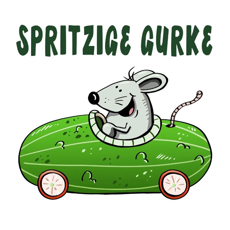 Spritzige Gurke - Spritztour - Auto - Maus