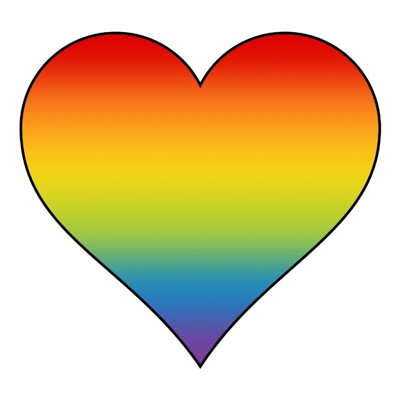 Regenbogen Herz 