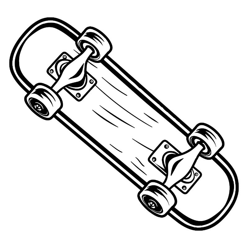 Skateboard style dessin animé