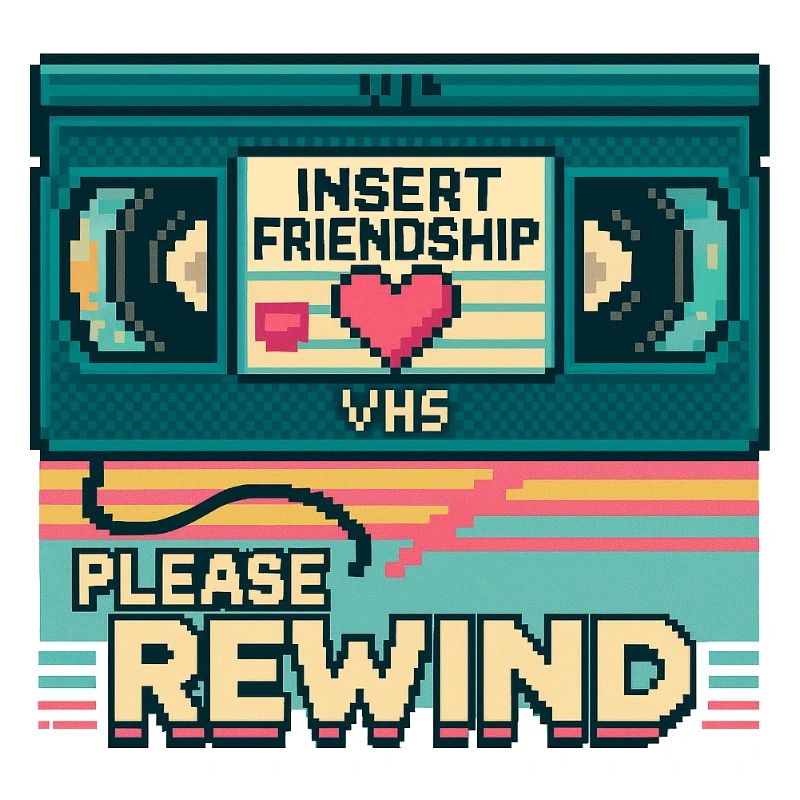 VHS Retro Friendship: Bitte zurückspulen