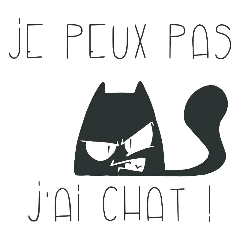 Je peux pas j'ai chat grognon