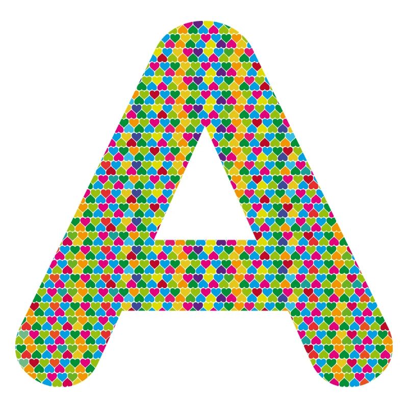 Buntes Herz-A Design – Einzigartig & Stylisch!