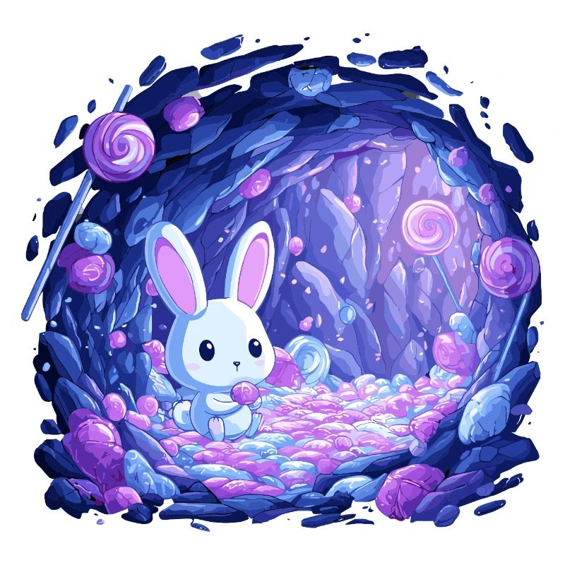 Sugar Cave Bunny in Candy Light