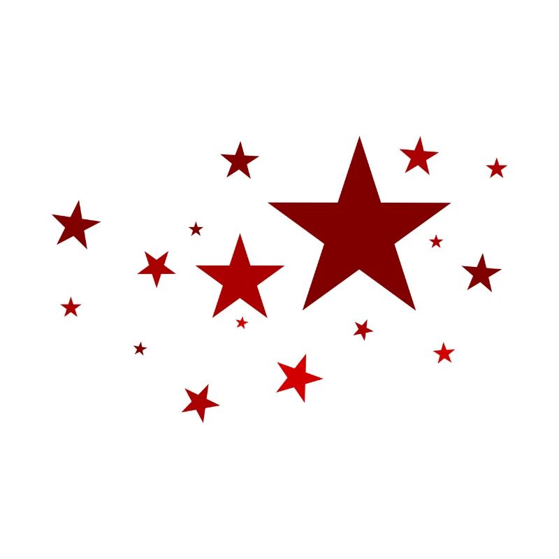 Sterne in Rot