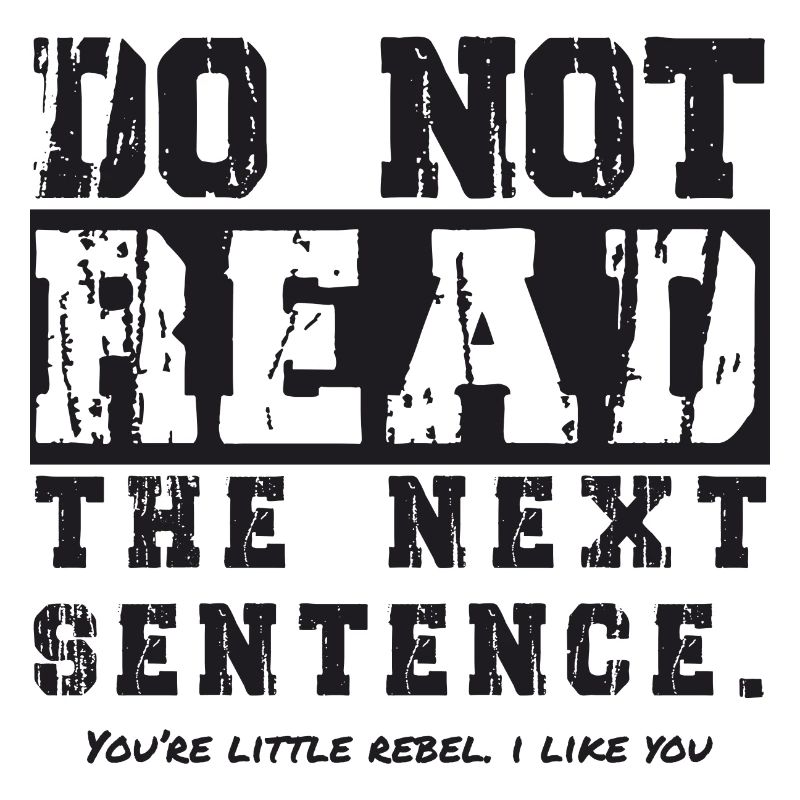 do not read the next sentence