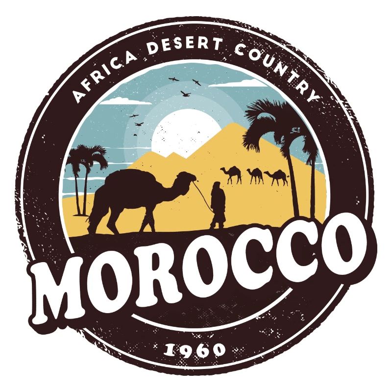 Morocco camel desert design / gift idea