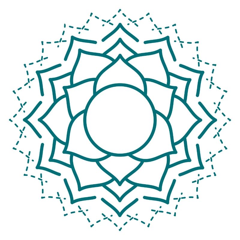 Motif floral complexe de mandala