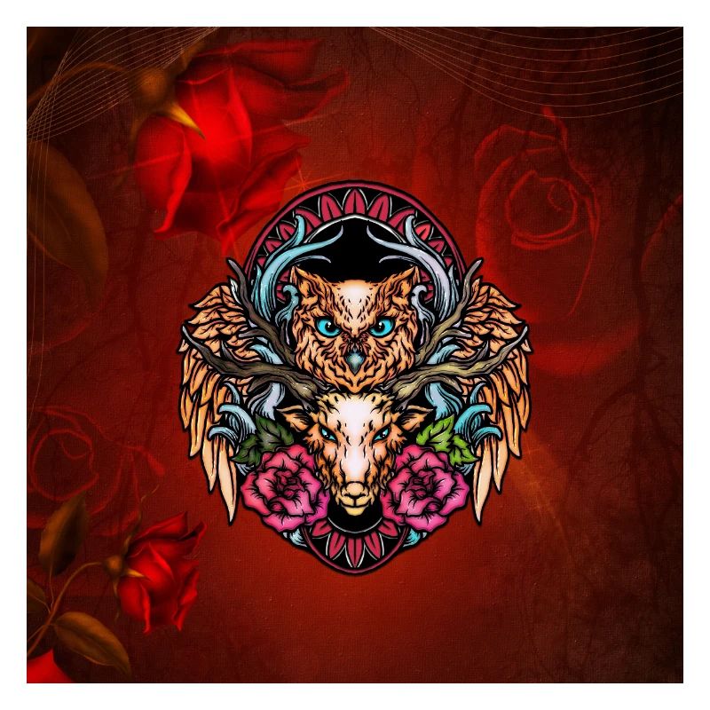 Atemberaubende bunte Eule