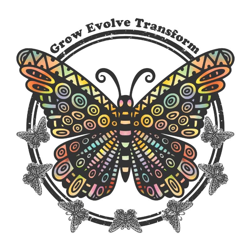 Boho Style Schmetterling - Grow Evolve Transform