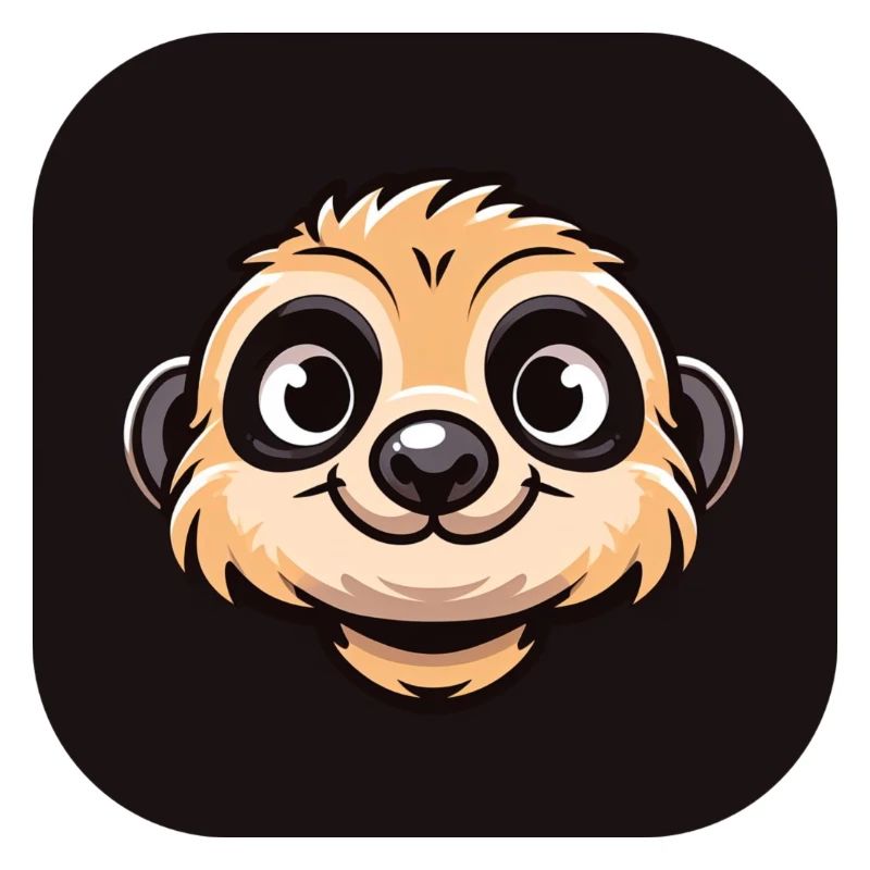 Comic Meerkat Head