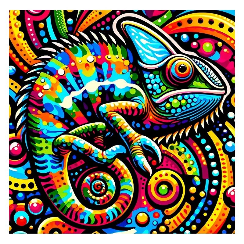 Chameleon Pop Art