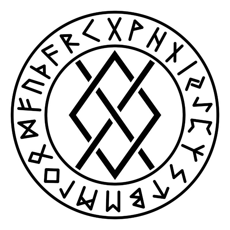 Runes cercles de Gungnir couleur noire