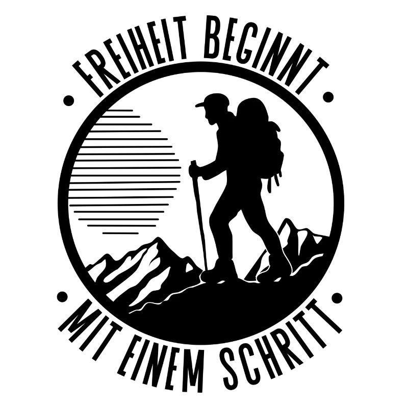 Freiheit beginnt mit einem Schritt Wandern
