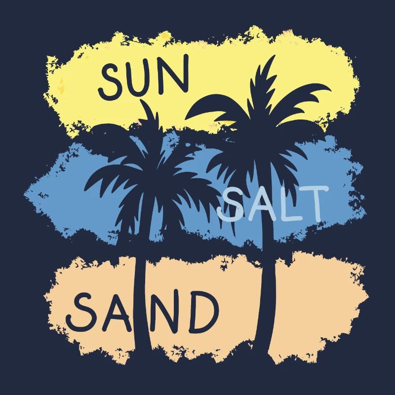 Soleil, sel, sable, vacances, bains de mer