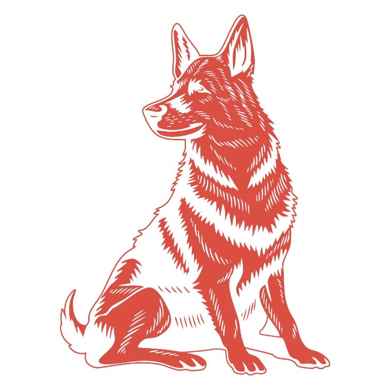 Loyal German Shepherd – Classic Dog Graphic