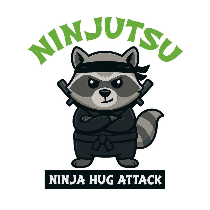 Raccoon Ninja Hug Attack